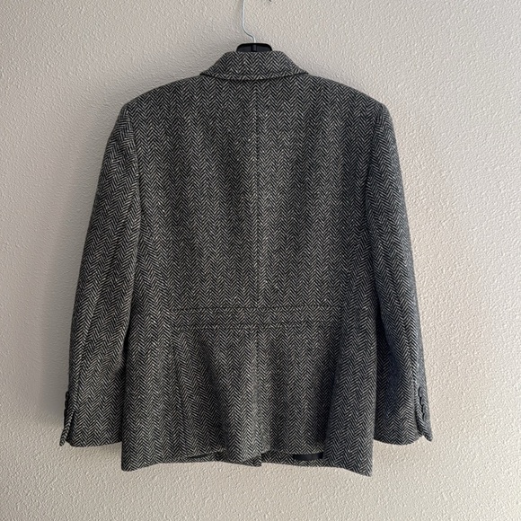 Ralph Lauren Green Label Herringbone Pure New Wool Jacket - 6 Petite - Picture 5 of 10